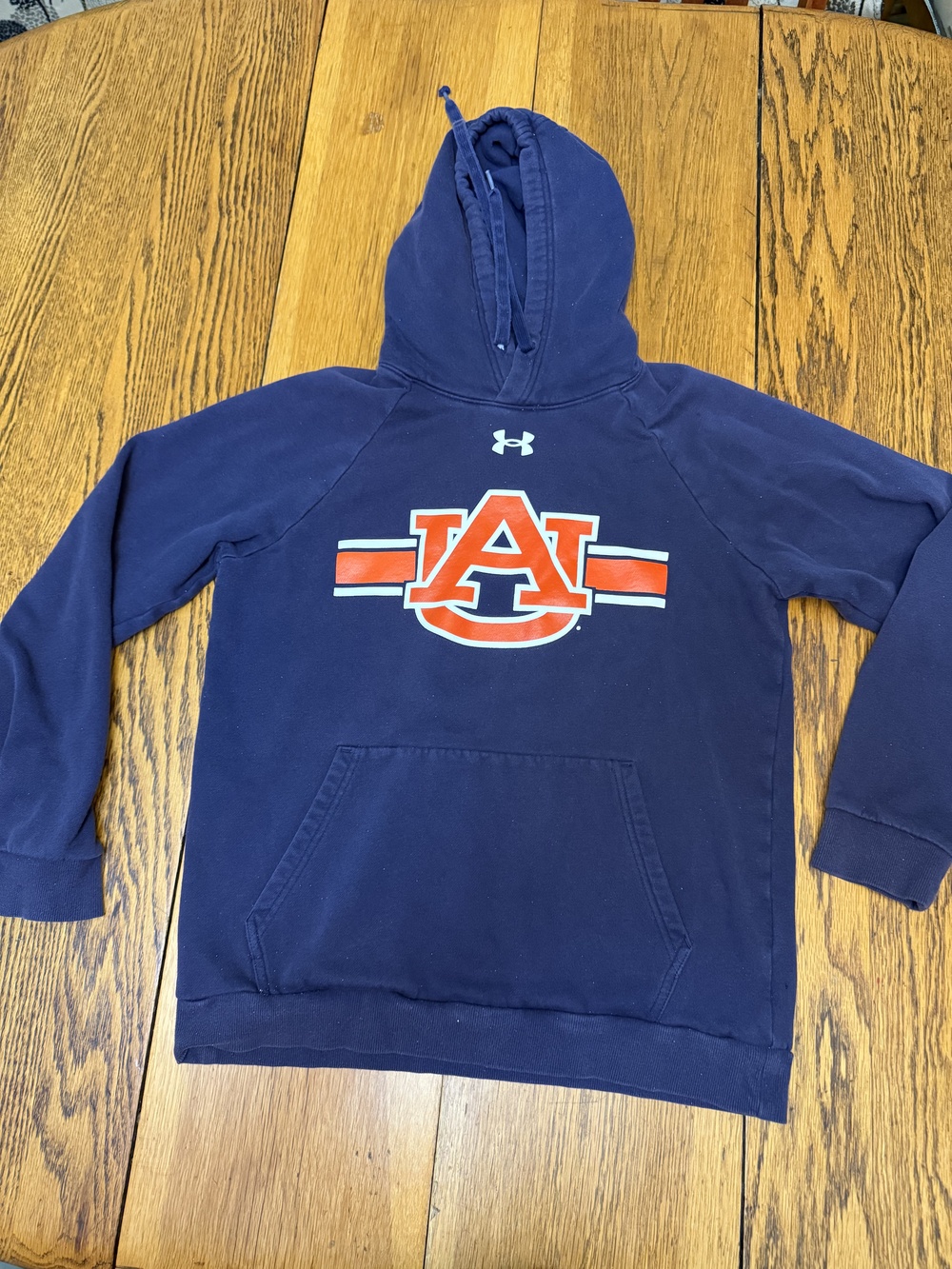 Auburn Tigers Hoodie Mens Small NCAA Football Sweatshirt Under Armour Pullover